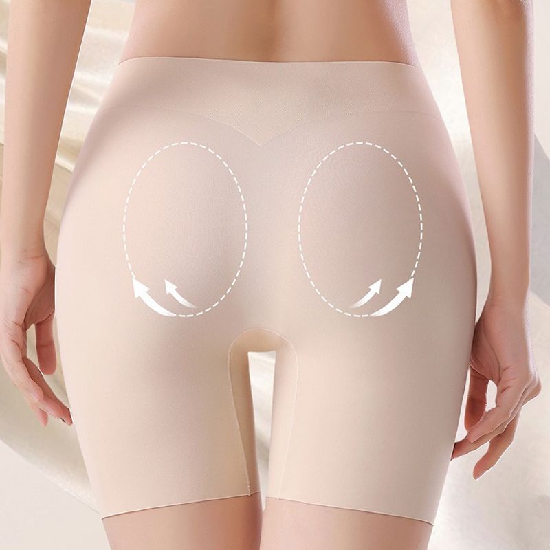 🔥50% de descuento 🔥Ropa interior de seda helada de cintura alta para mujer con control de abdomen y levantamiento de cadera