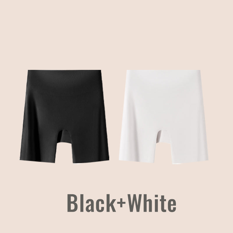 🔥50% de descuento 🔥Ropa interior de seda helada de cintura alta para mujer con control de abdomen y levantamiento de cadera