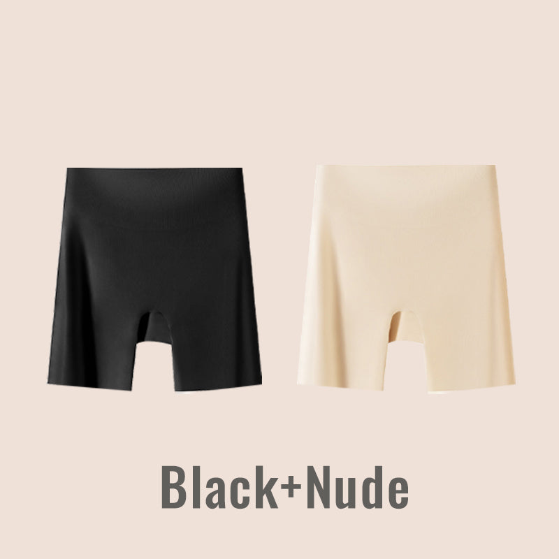 🔥50% de descuento 🔥Ropa interior de seda helada de cintura alta para mujer con control de abdomen y levantamiento de cadera