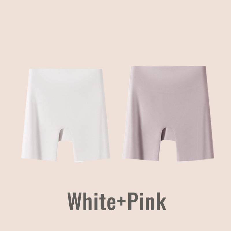 🔥50% de descuento 🔥Ropa interior de seda helada de cintura alta para mujer con control de abdomen y levantamiento de cadera