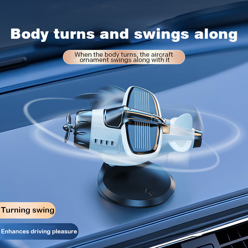 💥 ¡50% DE DESCUENTO HOY! Adorno de Avión Solar para Auto – ¡Diversión Interactiva en tu Tablero! ✈️☀️