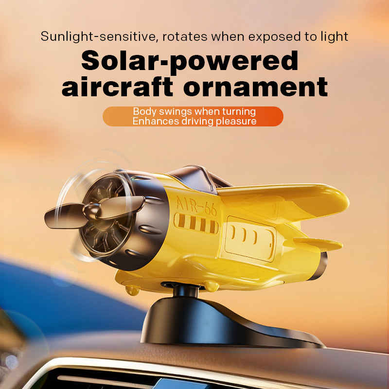 💥 ¡50% DE DESCUENTO HOY! Adorno de Avión Solar para Auto – ¡Diversión Interactiva en tu Tablero! ✈️☀️