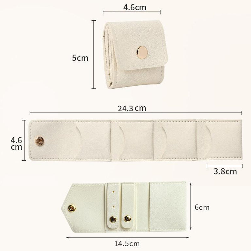 🌸💎 Bolsa de Almacenamiento de Joyas con Compartimento Portátil ✨👜