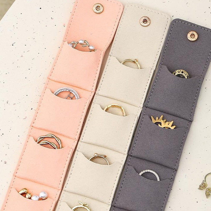 🌸💎 Bolsa de Almacenamiento de Joyas con Compartimento Portátil ✨👜