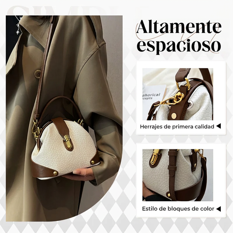 ⏰🔥 ¡50% DE DESCUENTO POR TIEMPO LIMITADO! 👜 Bolso Elegante con Bloques de Color – Estilo Moderno y Sofisticado ✨