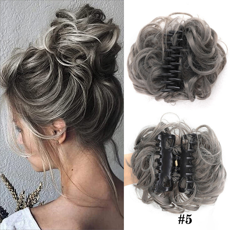 💥🍃 Claw Clip Peluca para el Cabello Natural – Estilo Bun Elegante y Rápido 🦋✨