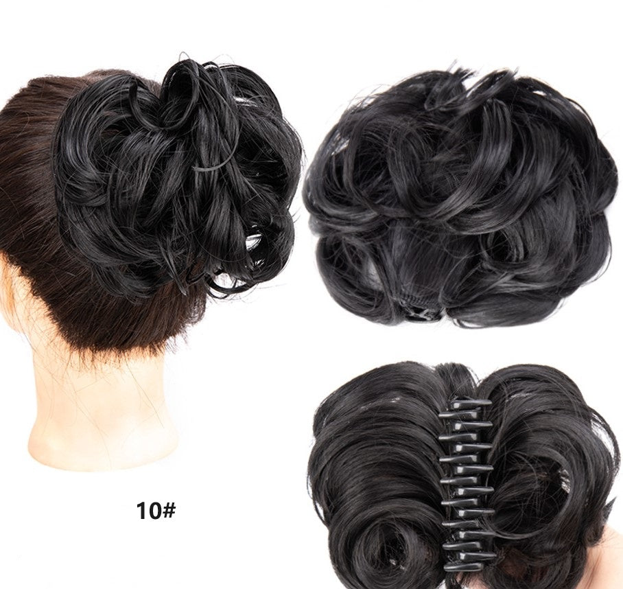 💥🍃 Claw Clip Peluca para el Cabello Natural – Estilo Bun Elegante y Rápido 🦋✨