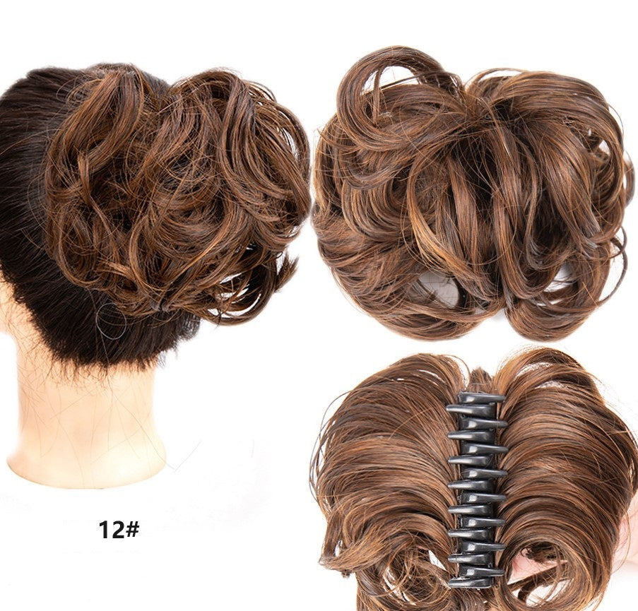 💥🍃 Claw Clip Peluca para el Cabello Natural – Estilo Bun Elegante y Rápido 🦋✨