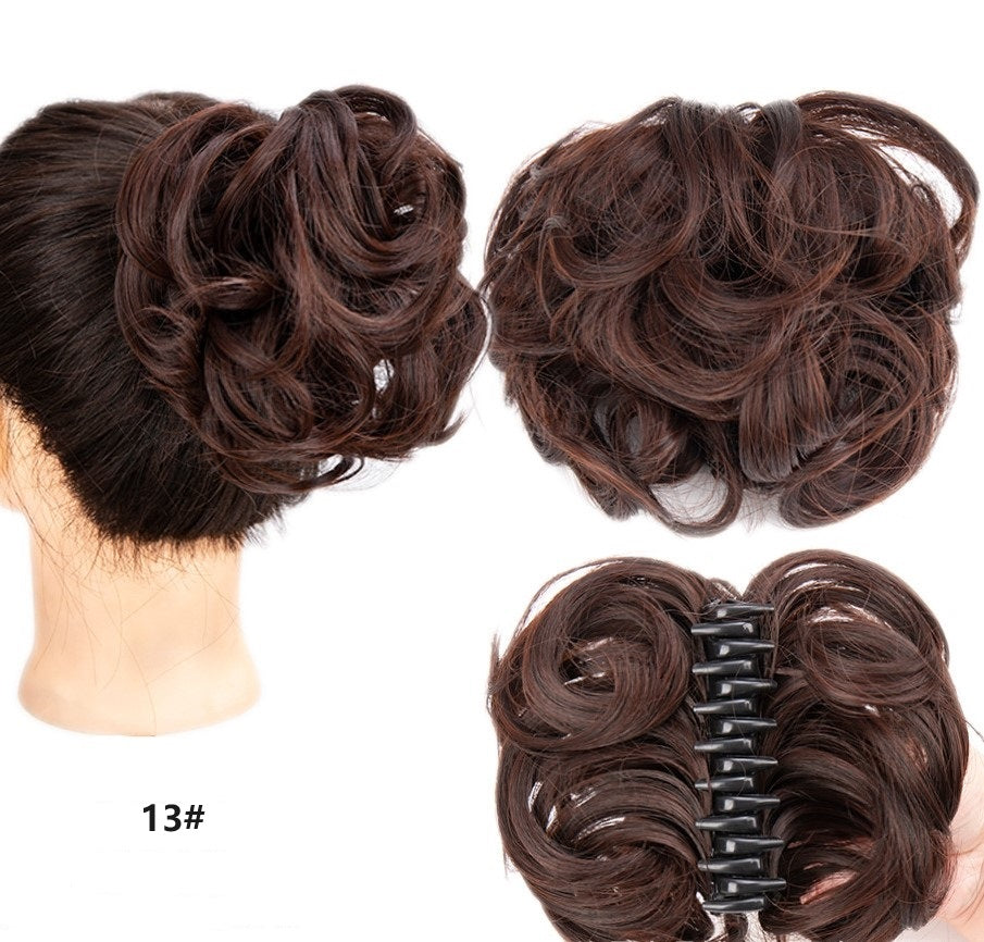 💥🍃 Claw Clip Peluca para el Cabello Natural – Estilo Bun Elegante y Rápido 🦋✨