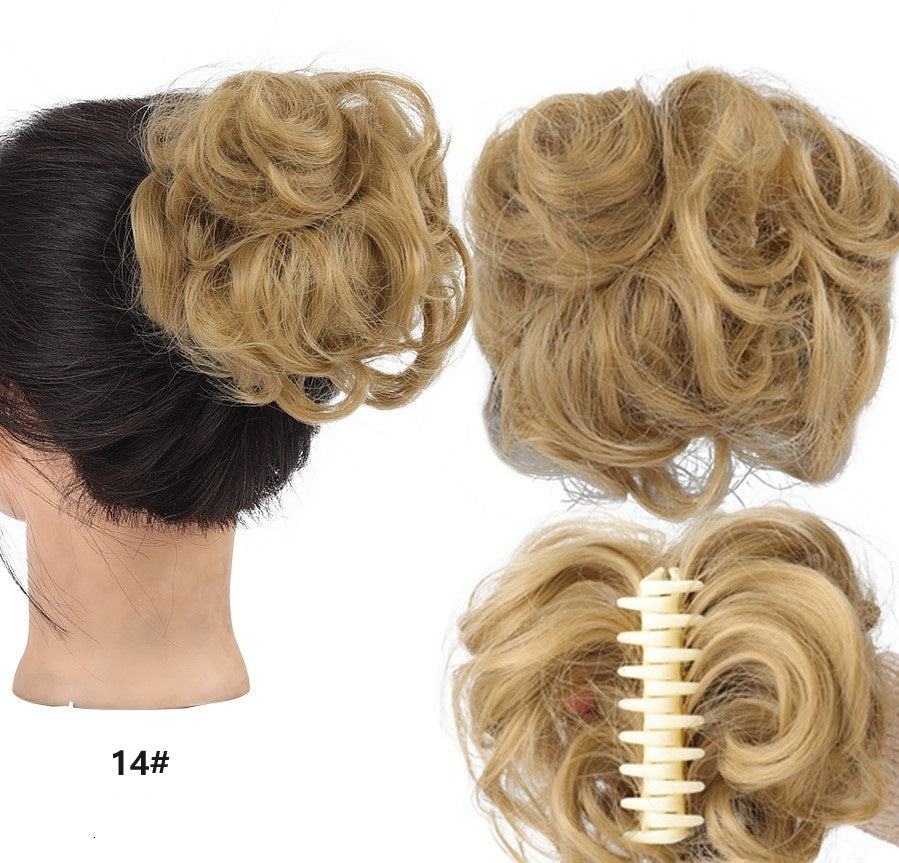 💥🍃 Claw Clip Peluca para el Cabello Natural – Estilo Bun Elegante y Rápido 🦋✨
