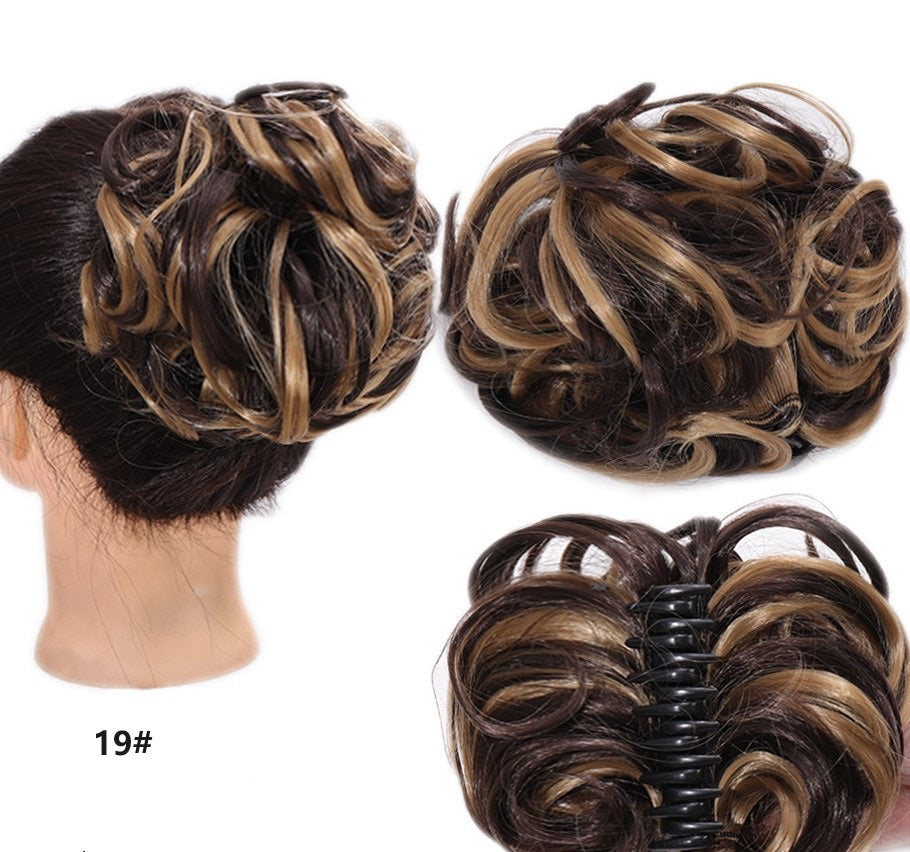 💥🍃 Claw Clip Peluca para el Cabello Natural – Estilo Bun Elegante y Rápido 🦋✨