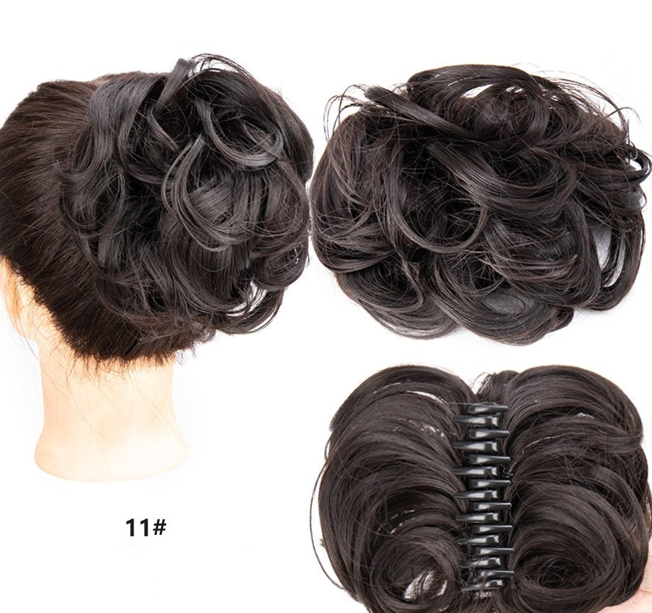 💥🍃 Claw Clip Peluca para el Cabello Natural – Estilo Bun Elegante y Rápido 🦋✨