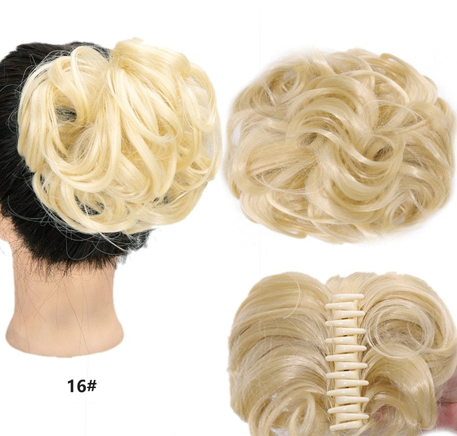 💥🍃 Claw Clip Peluca para el Cabello Natural – Estilo Bun Elegante y Rápido 🦋✨