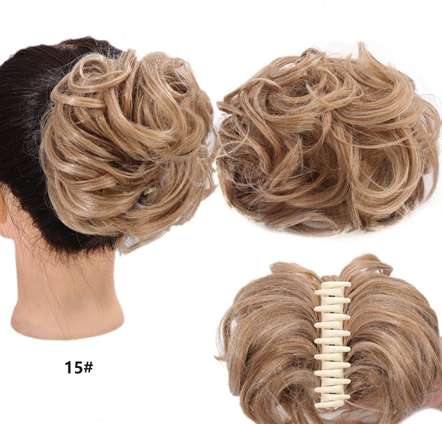 💥🍃 Claw Clip Peluca para el Cabello Natural – Estilo Bun Elegante y Rápido 🦋✨