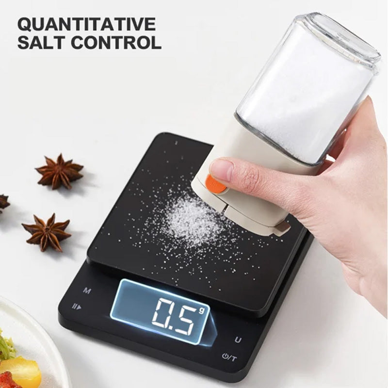 Dispensador multifuncional preciso y cuantitativo de sal y condimentos