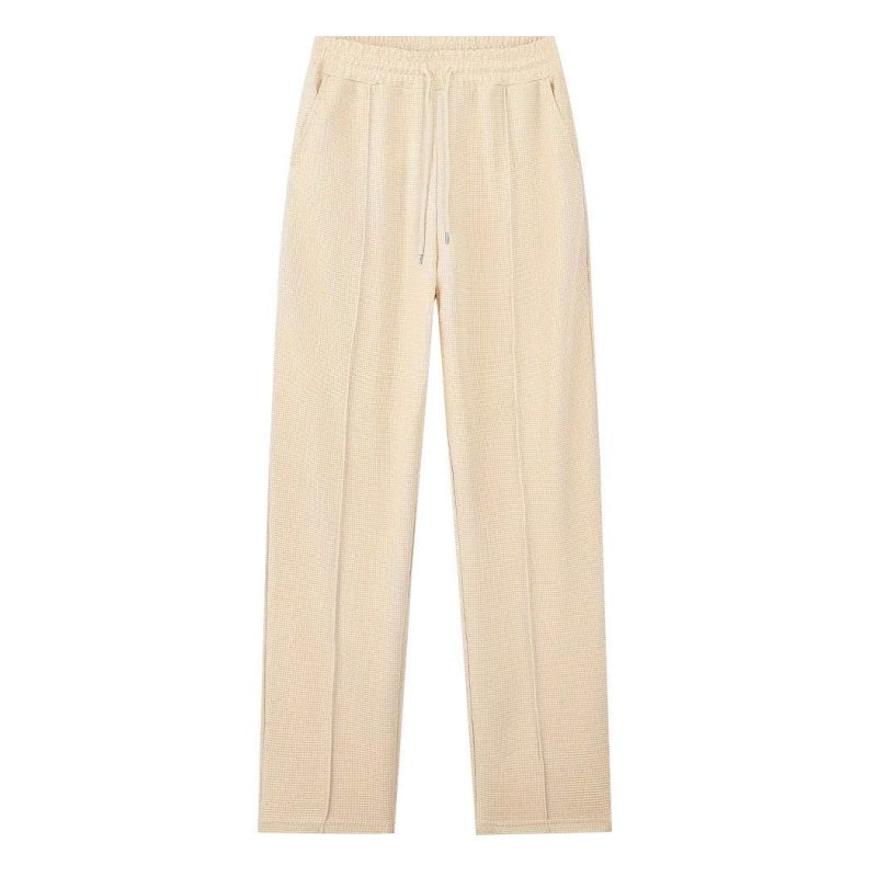 👕✨ Conjunto de Sudadera de Punto Gofrado y Pantalón Recto para Hombre – Comodidad y Estilo para el Día a Día 💼🌟