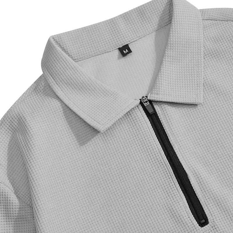 👕✨ Conjunto de Sudadera de Punto Gofrado y Pantalón Recto para Hombre – Comodidad y Estilo para el Día a Día 💼🌟