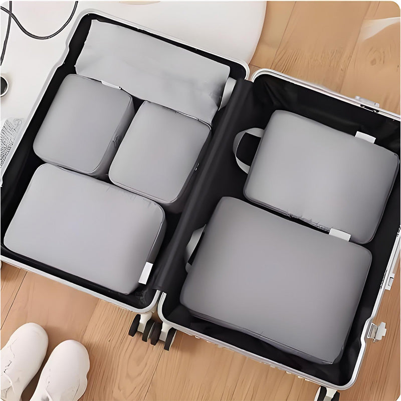 ⏰ ¡Oferta Limitada 50% OFF! ✈️🌟 6 Cubos de Embalaje de Compresión para Viajes – Organiza y Ahorra Espacio en tu Maleta 🧳💼