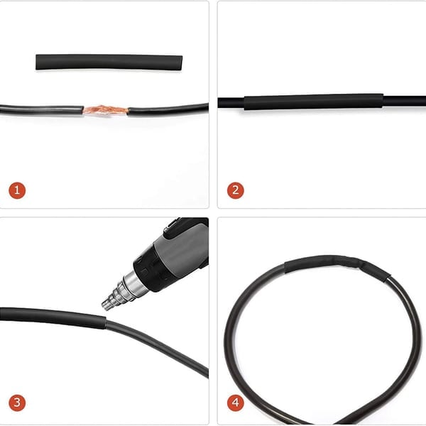 📢 ¡50% DE DESCUENTO AHORA! 🔥 Kit de tubos termorretráctiles: 580 piezas con estuche, relación 3:1, sellado impermeable y reparación rápida de aislamiento 🛠️🔧