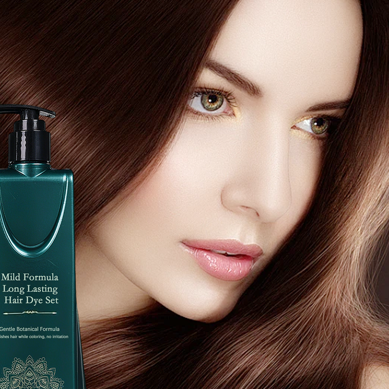 💇‍♀️ Set de Tintes para el Cabello de Larga Duración – Cobertura Completa de Canas sin Dañar el Cuero Cabelludo ✨🌈
