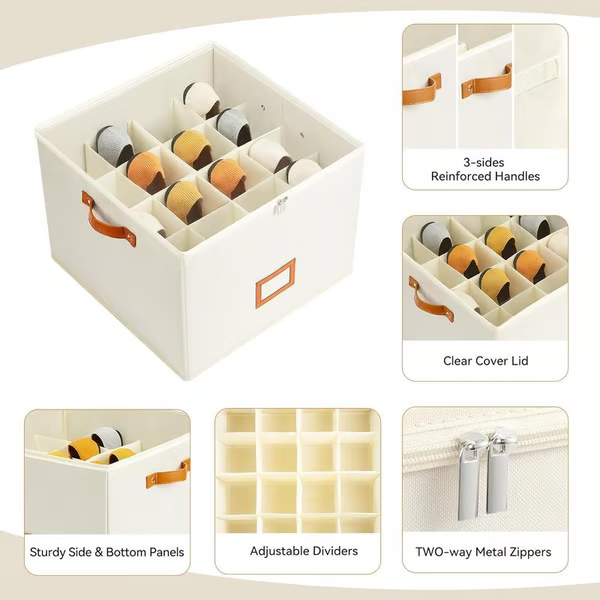 👟 Organizador de Zapatos de Tela – Caja de Almacenamiento Práctica y Ordenada para el Hogar ✨🏠