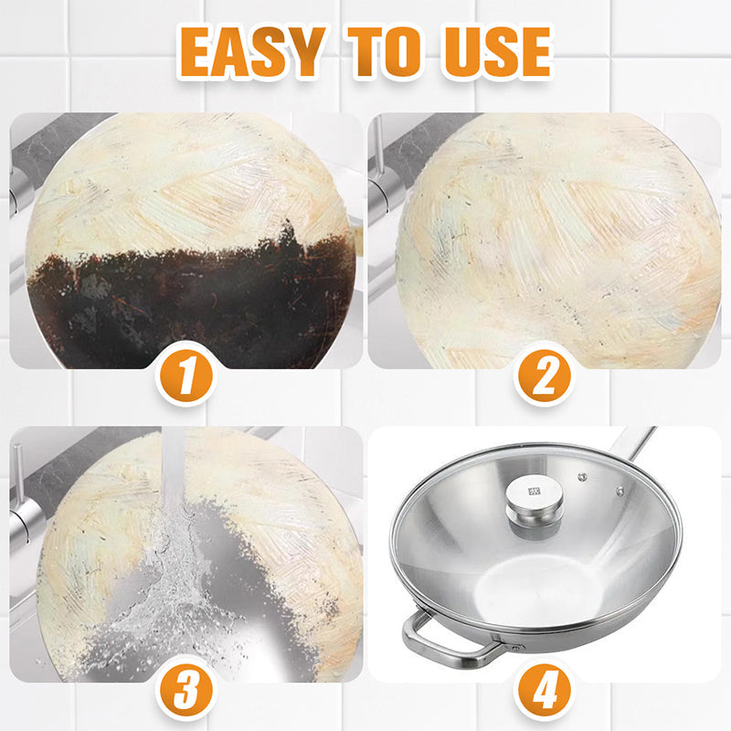 🔥 ¡50% DE DESCUENTO! 🔥 Removedor en Pasta para Utensilios de Cocina Quemados – Limpieza Profunda para Ollas y Sartenes, Elimina Grasa y Carbonización en 5 Minutos 🧽✨ ¡Sin Rayones!