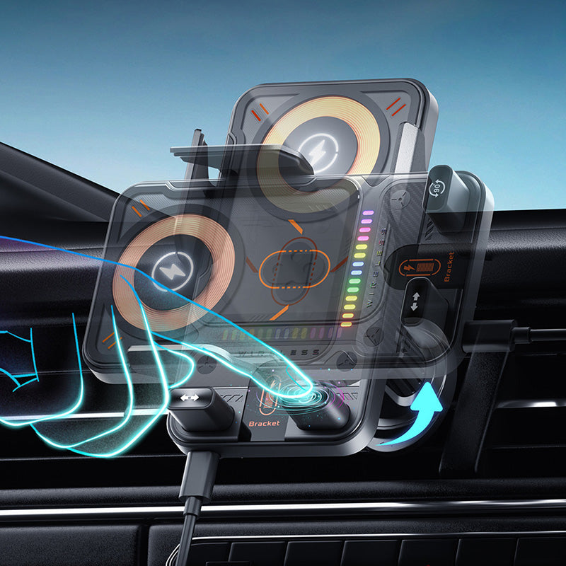 ⚡🚗 Nuevo Soporte de Carga Rápida Inalámbrica para Coche (2026) 📱🔋 ¡Carga Tu Teléfono Mientras Conduces con Estilo y Comodidad! 🌟