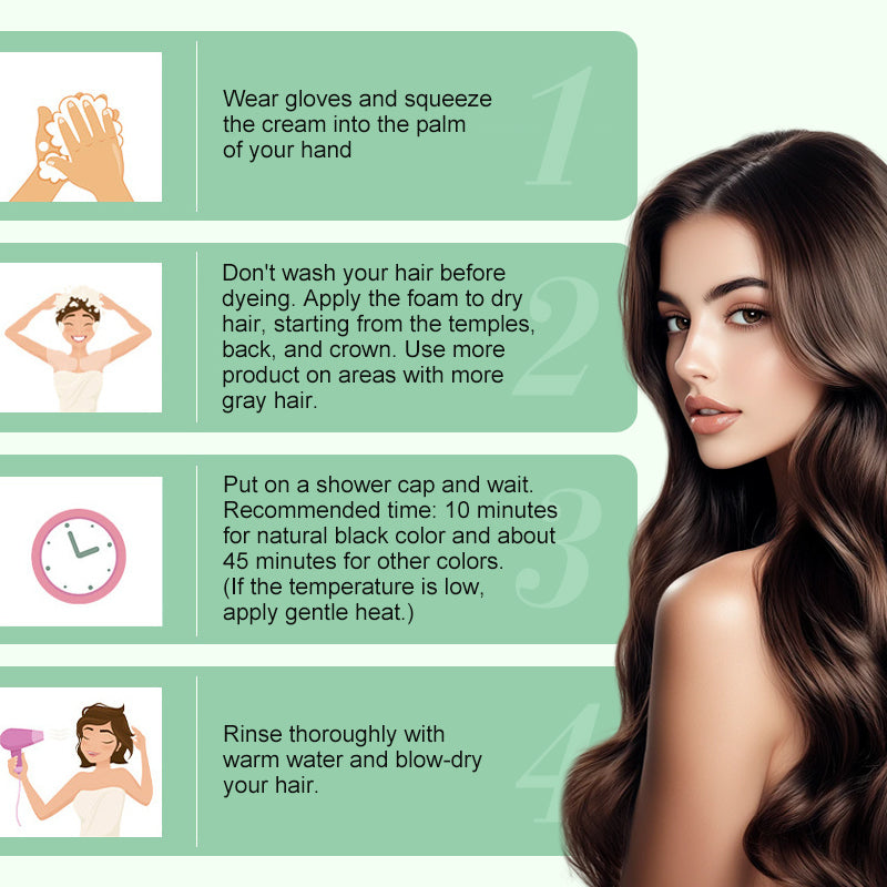 ✨💆‍♀️ Crema Colorante Botánica 3 en 1 – Tinte Natural, Cuidado y Brillo para el Cabello 🌿