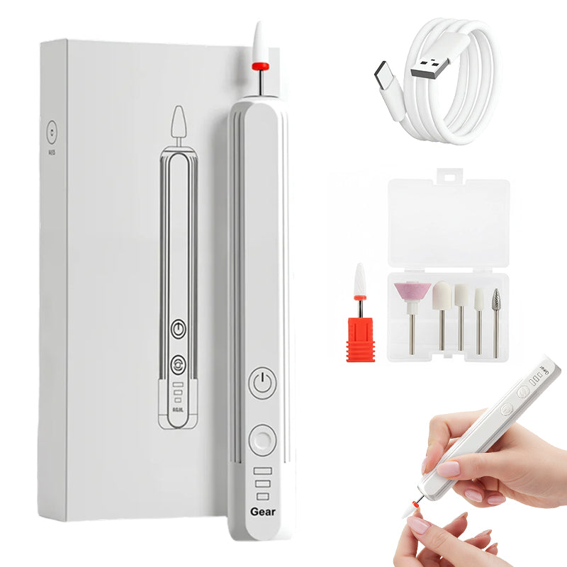 💅✨ Kit de Taladro de Uñas Eléctrico Recargable 6 en 1 – Portátil y Perfecto para un Manicura Profesional en Casa 🔋🌟