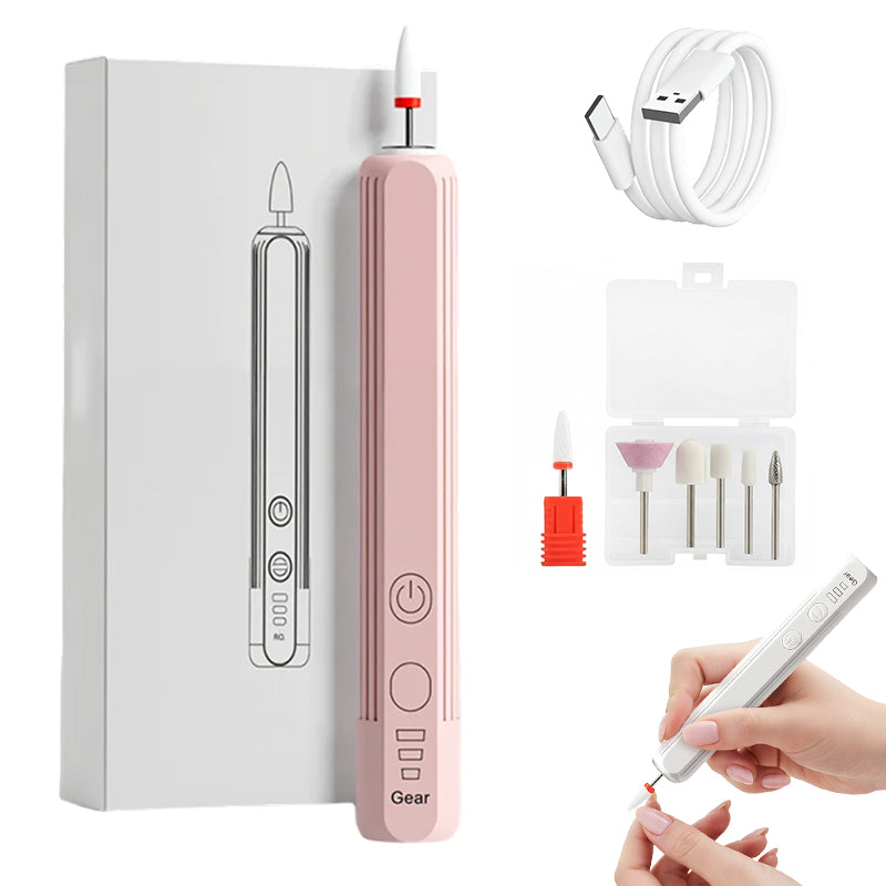 💅✨ Kit de Taladro de Uñas Eléctrico Recargable 6 en 1 – Portátil y Perfecto para un Manicura Profesional en Casa 🔋🌟
