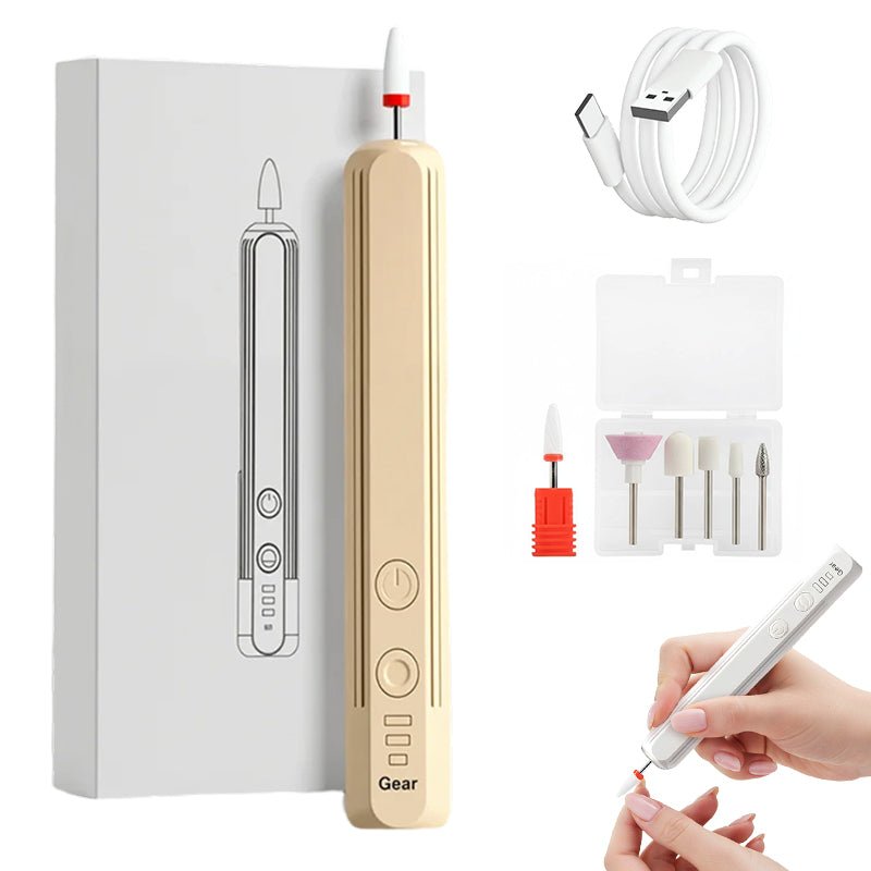 💅✨ Kit de Taladro de Uñas Eléctrico Recargable 6 en 1 – Portátil y Perfecto para un Manicura Profesional en Casa 🔋🌟