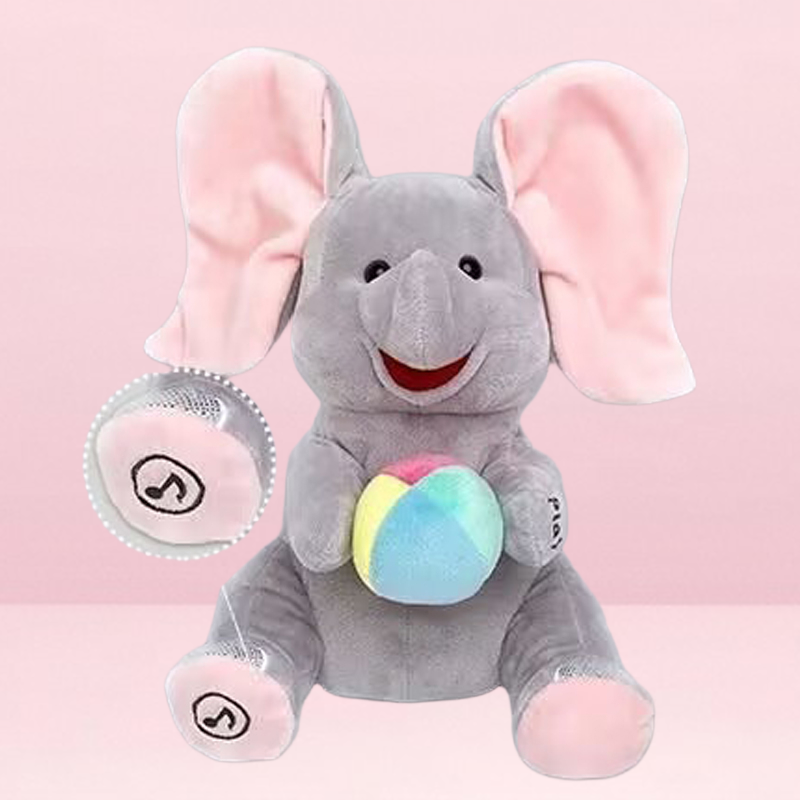 🐘 Lindo Elefante de Peluche que Juega a las Escondidas – Divertido y Tierno Compañero para Todos los Niños ✨🎉
