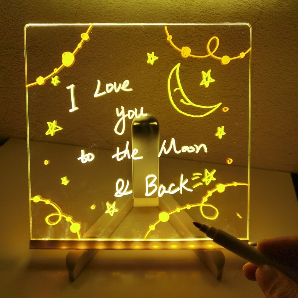 🎨✨ Pizarra LED de Colores para Niños – Dibuja, Escribe y Juega con Luz