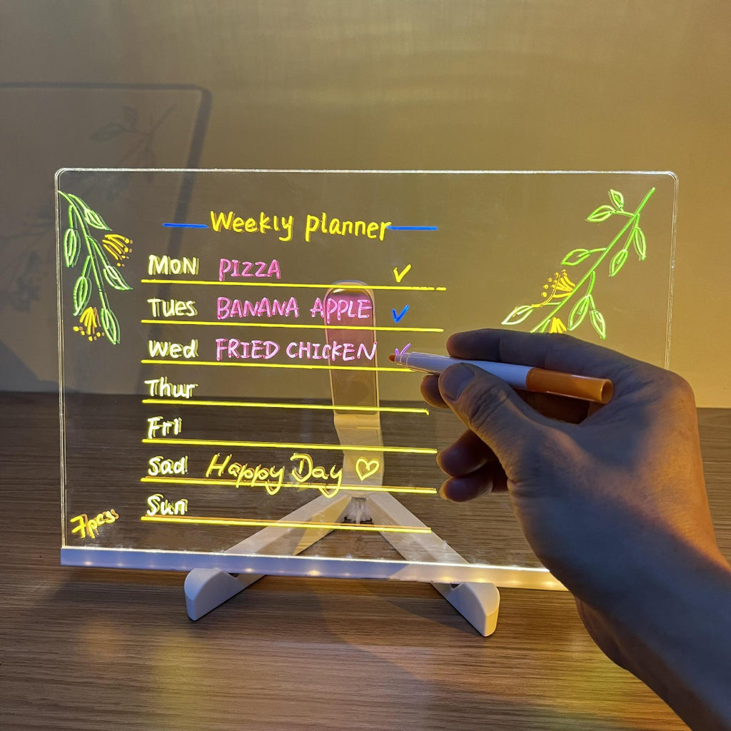 🎨✨ Pizarra LED de Colores para Niños – Dibuja, Escribe y Juega con Luz