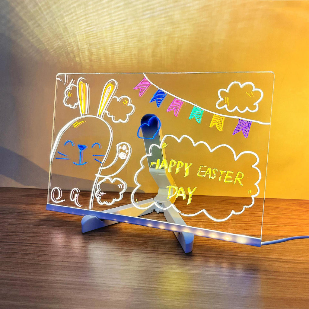🎨✨ Pizarra LED de Colores para Niños – Dibuja, Escribe y Juega con Luz