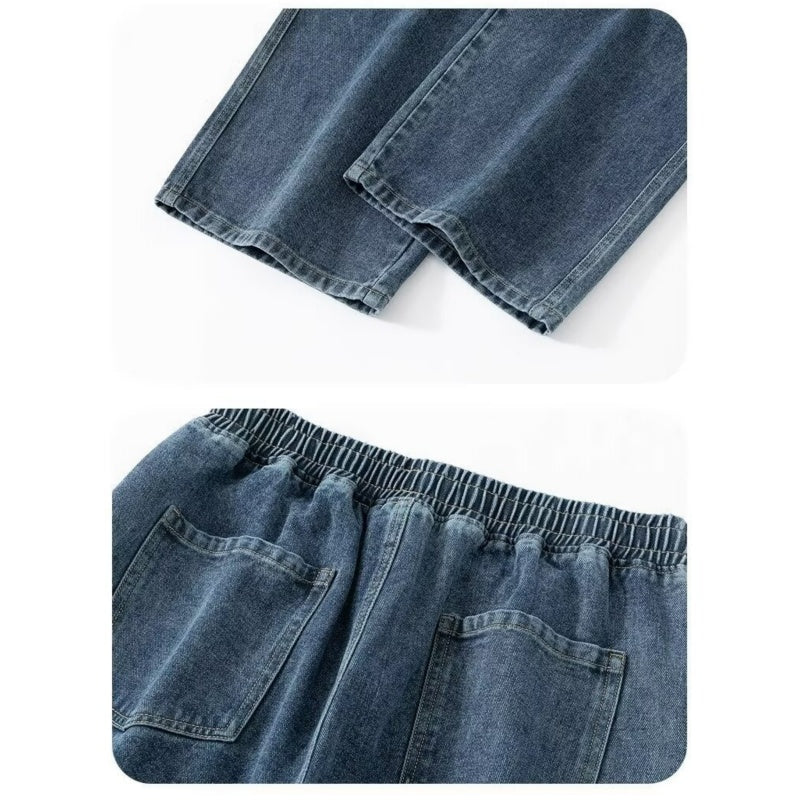 👖✨ Jeans Informales de Corte Holgado y Pierna Ancha para Hombre – Estilo Relajado y Confortable para Todos los Días 💥🌟