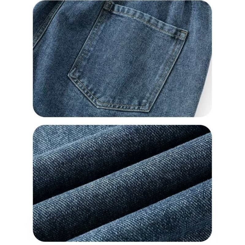 👖✨ Jeans Informales de Corte Holgado y Pierna Ancha para Hombre – Estilo Relajado y Confortable para Todos los Días 💥🌟