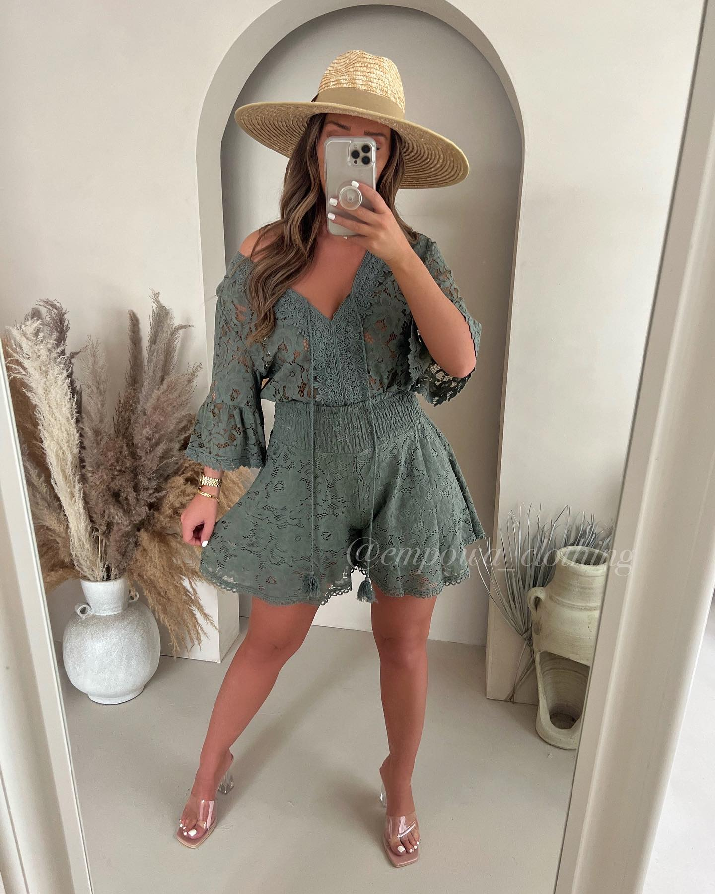 ⏰🔥 ¡50% DE DESCUENTO POR ÚLTIMO DÍA! 💃✨ Traje Casual de Encaje Dos Piezas – Elegancia y Comodidad en Cada Ocasión 🌸💖