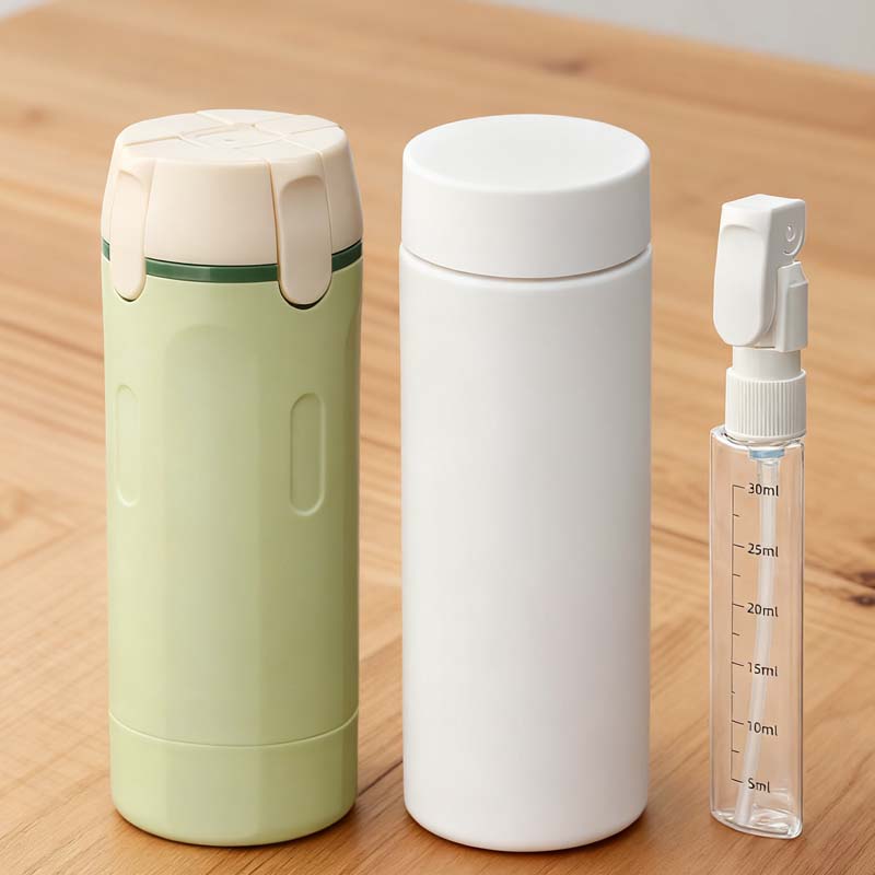 ⏰🔥 ¡50% DE DESCUENTO POR TIEMPO LIMITADO! 🧳 Botellas Dispensadoras 4 en 1 – Compactas, Herméticas y Perfectas para Tus Viajes ✈️🧴