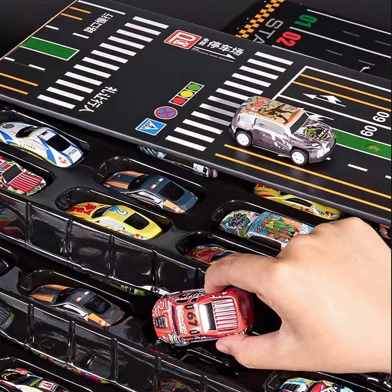 🥳🔥2026 HOT SALE! 💞 ¡50K+ vendidos! 🚗 48 Mini Pull-Back Cars con Garaje – Diversión sin fin y regalo perfecto para pequeños corredores 🏎️✨