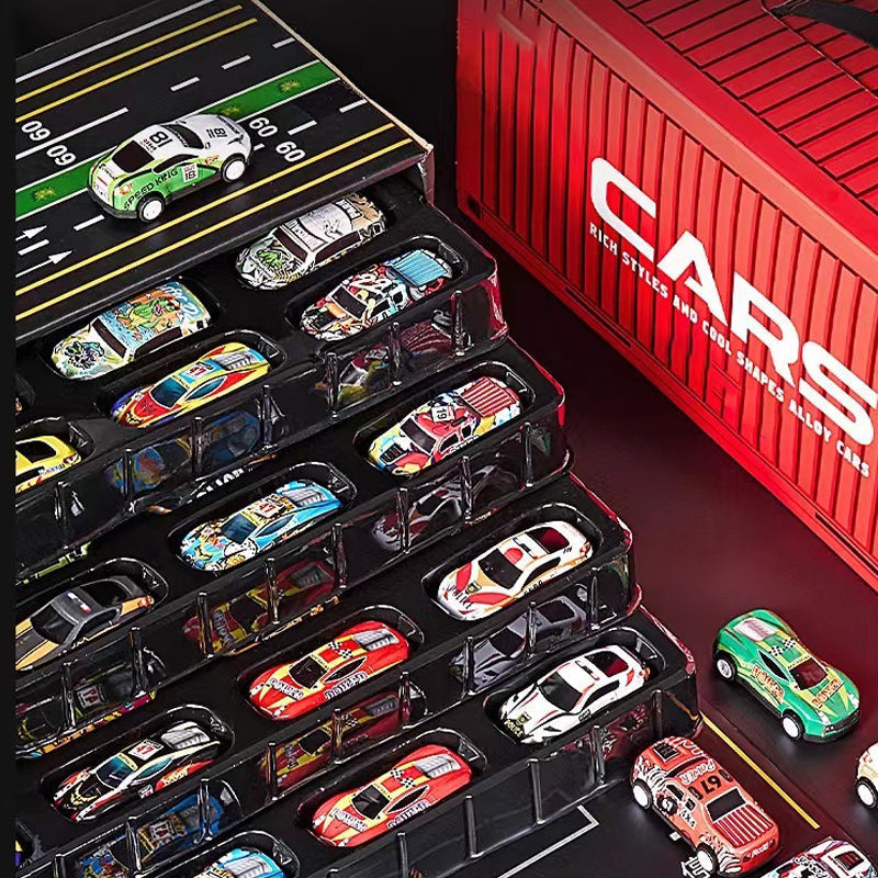 🥳🔥2026 HOT SALE! 💞 ¡50K+ vendidos! 🚗 48 Mini Pull-Back Cars con Garaje – Diversión sin fin y regalo perfecto para pequeños corredores 🏎️✨