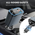 ⚡✨ Cargador de coche ultrarrápido: dos puertos USB-C retráctiles con luz ambiental Starlight y protección de seguridad inteligente 🚗💫