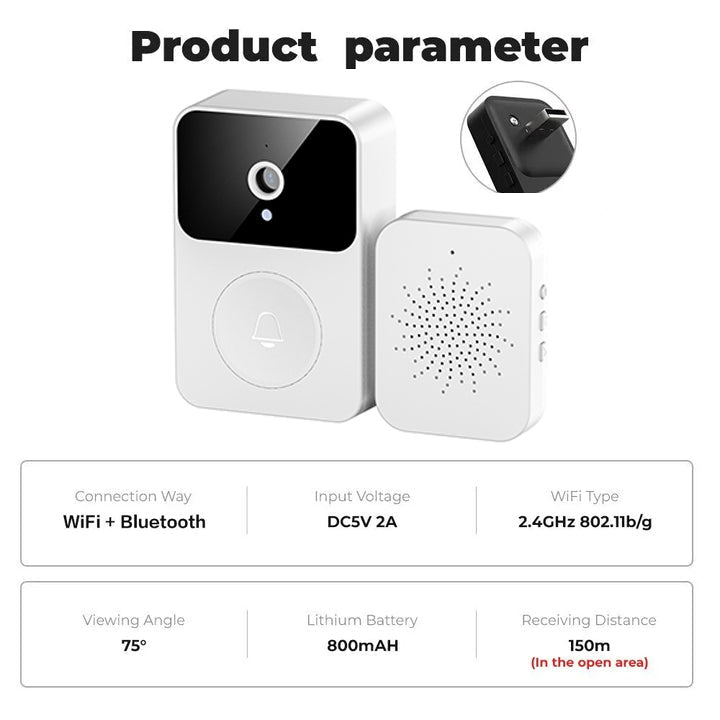 🔔📹 ¡50% DE DESCUENTO! Timbre con Video Inalámbrico con Cámara – Seguridad Inteligente para Tu Hogar 🏠