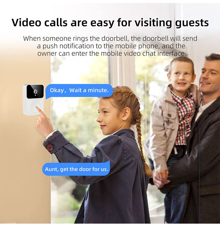 🔔📹 ¡50% DE DESCUENTO! Timbre con Video Inalámbrico con Cámara – Seguridad Inteligente para Tu Hogar 🏠