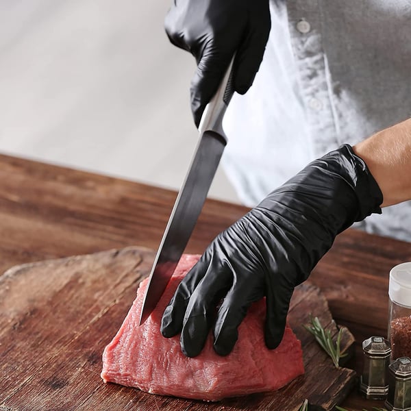 🧤🔥 Guantes Desechables de Nitrilo   Antideslizantes y Antiarañazos – Protección Fuerte y Confiable 💪✨