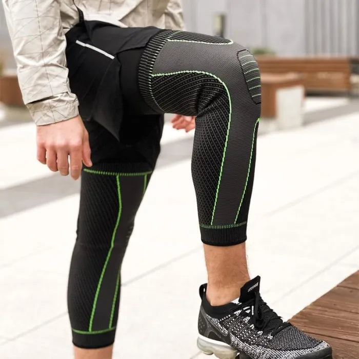 💪Rodillera unisex ——Diseño de compresión larga: ofrece soporte y protección para todo tipo de deportes. 🏋️‍♂️🏃‍♀️✨