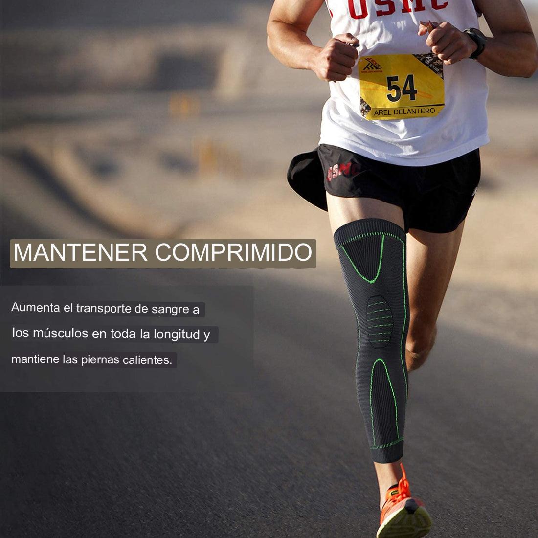 💪Rodillera unisex ——Diseño de compresión larga: ofrece soporte y protección para todo tipo de deportes. 🏋️‍♂️🏃‍♀️✨