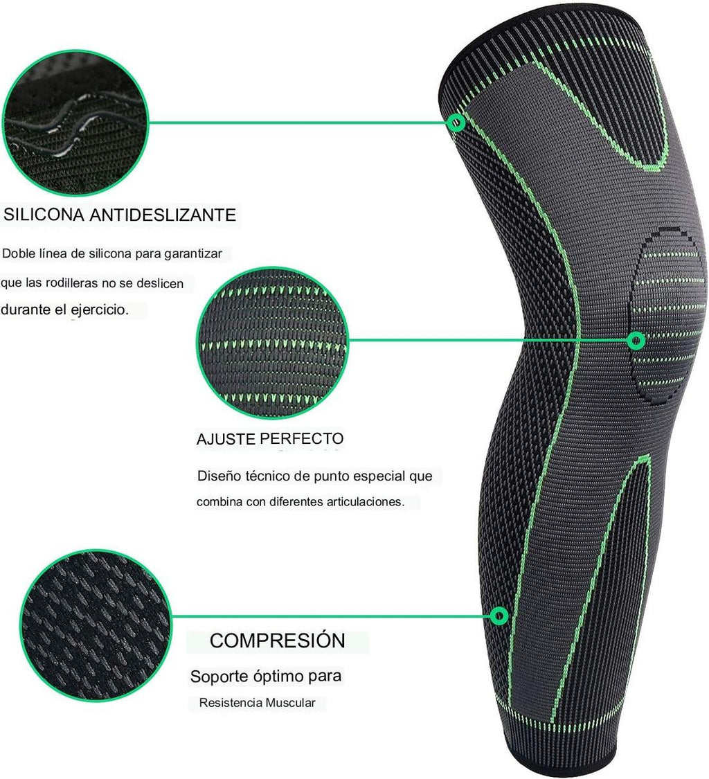 💪Rodillera unisex ——Diseño de compresión larga: ofrece soporte y protección para todo tipo de deportes. 🏋️‍♂️🏃‍♀️✨