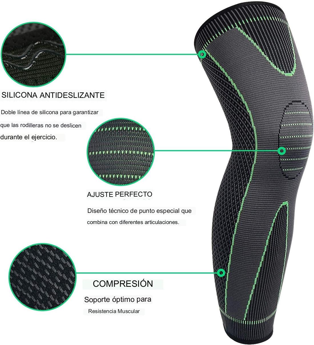 💪Rodillera unisex ——Diseño de compresión larga: ofrece soporte y protección para todo tipo de deportes. 🏋️‍♂️🏃‍♀️✨