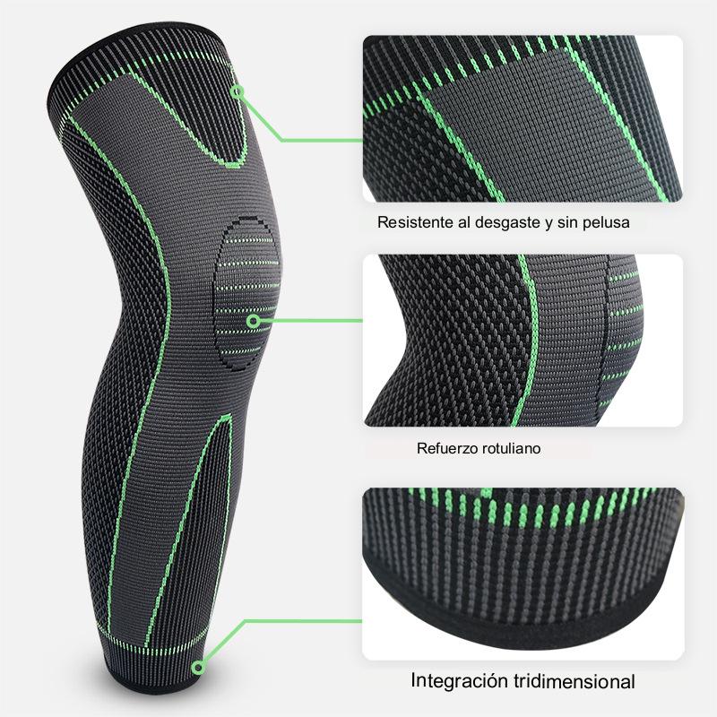 💪Rodillera unisex ——Diseño de compresión larga: ofrece soporte y protección para todo tipo de deportes. 🏋️‍♂️🏃‍♀️✨